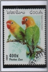 Stamps Laos -  Loros, Inseparable de Fischer