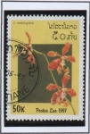 Stamps Laos -  Orquídeas, Roeblingiana