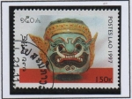 Stamps Laos -  Mascaras