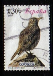 Stamps : Europe : Spain :  ESPAÑA 2007 4302 Sello Flora y Fauna Pájaros Aves Alondra Usado