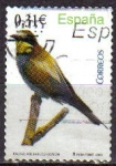 Stamps Spain -  ESPAÑA 2008 4378 Sello Serie Flora y Fauna Aves Pájaros Abejaruco comun Usado