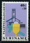 Stamps Suriname -  serie- Pascua- Iglesias