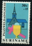 Stamps Suriname -  serie- Pascua- Iglesias