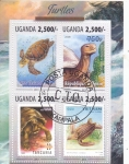 Stamps : Africa : Uganda :  TORTUGAS