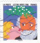 Stamps France -  Feliz año nuevo