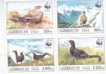 Stamps : Asia : Azerbaijan :  AVES