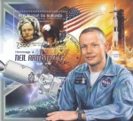 Stamps Burundi -  NEIL AMSTRONG (1930-2012) Astronauta estadounidense 