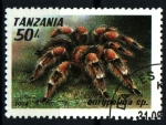 Stamps : Africa : Tanzania :  serie- Arácnidos