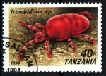 Sellos de Africa - Tanzania -  serie- Arácnidos