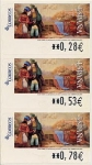 Stamps : Europe : Spain :  ESPAÑA 2005 ATM T129 Pintura Igor Fomin Los Bombones y el amor a Primera vista Sammer Gallery