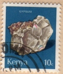 Stamps Kenya -  1977 Minerales: gypsum