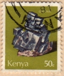 Stamps Kenya -  1977 Minerales: galena