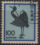 Stamps Japan -  Grulla d' plata