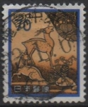 Stamps Japan -   	Ciervo, de caja de tinta lacada