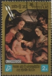 Stamps Laos -  Pinturas por Correggio, Santa Catalina