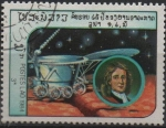 Stamps Laos -  Exploración Espacial: Lunokhod 2 Newton
