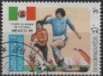Stamps Laos -  Copa mundial d' Mexico