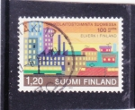 Sellos de Europa - Finlandia -  Centenario de las centrales eléctricas en Finlandia