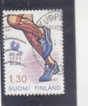 Stamps Finland -  Ilustración carrera atletismo