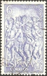 Stamps : Europe : Spain :  2048 - Año Santo Compostelano, relieve del hospital del rey (Burgos)