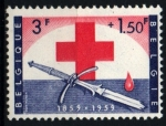 Sellos de Europa - B�lgica -  serie- Centenario Cruz Roja