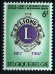 Stamps Belgium -  50 aniv. club International Lions