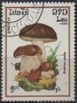 Stamps Laos -  Boletus edulis
