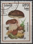 Sellos de Asia - Laos -  Boletus edulis