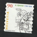 Stamps : Europe : Switzerland :  1607 - Bicentenario del nacimiento de Rodolphe Töpffer