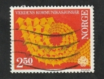 Stamps : Europe : Norway :  843 - Año Mundial de las Comunicaciones 