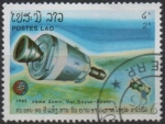 Stamps Laos -  Vuelo d' Apolo-Soyuz, 10 Anv.