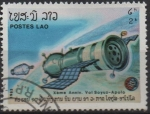 Stamps Laos -  Vuelo d' Apolo-Soyuz, 10 Anv.