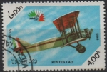 Sellos de Asia - Laos -  Aviones, Anzani