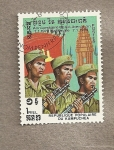 Stamps : Asia : Cambodia :  5 Aniversario Liberación