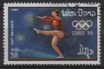 Stamps Asia - Laos -  Olimpiadas d' Verano, Seúl,  Barra d' equilibrio