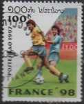 Stamps Asia - Laos -  Copa mundial d' Fútbol Francia