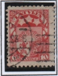 Stamps : Europe : Latvia :  Armas y estrellas