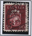 Stamps : Europe : Latvia :  Armas y estrellas