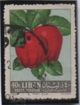 Stamps Lebanon -  Manzanas rojas. Malus domestica