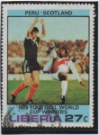 Stamps Liberia -  Campeonato mundial d' Argentina