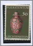 Stamps : Europe : Liechtenstein :  Jarrón Chino d