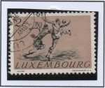 Stamps : Europe : Luxembourg :  Juegos Olímpicos, Helsinki, Futbol