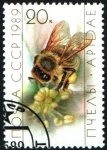 Stamps Russia -  serie- Las abejas- Obrera