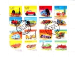 Stamps Oman -  COCHES Y TRENES ÈPOCA