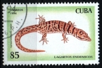 Stamps Cuba -  serie- Lagartos endemicos