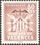 Stamps Spain -  Plan sur de Valencia, escudo