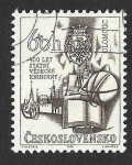 Sellos de Europa - Checoslovaquia -  1412 - 400 Aniversario de la Biblioteca Estatal de Ciencias