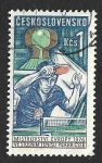 Stamps Czechoslovakia -  2060 - Campeonato Europeo de Tenis de Mesa. Praga