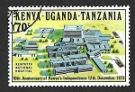 Stamps Kenya -  277 - X Aniversario de la Independencia