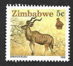 Stamps : Africa : Zimbabwe :  618 - Gran Kudú